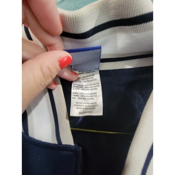 NFL Reebok New England Patriots 1/4 Zip Blue Heavy Pullover Jacket Men 3XL - Picture 6 of 12